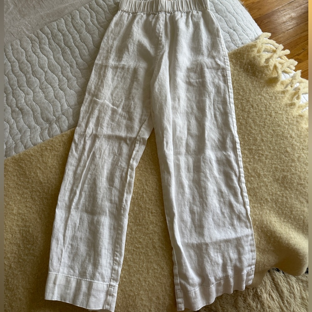 White Linen Pants